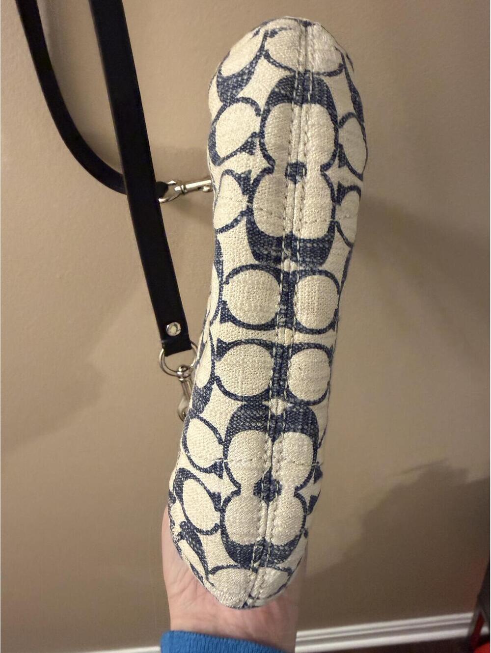 Coach Signature Denim Crossbody Bag - Picture 3 of 6